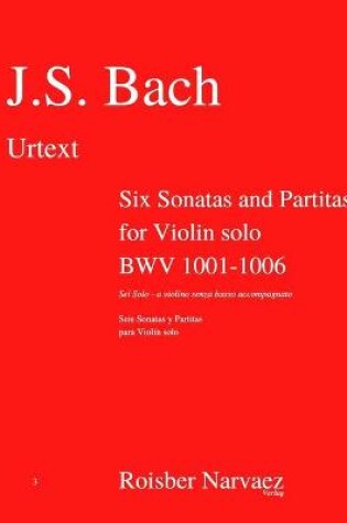 Cover of Six Sonatas and Partitas for Violin solo