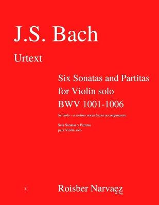 Book cover for Six Sonatas and Partitas for Violin solo