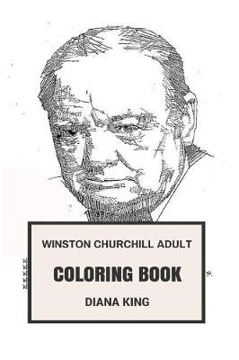Book cover for Winston Churchill Adult Coloring Book