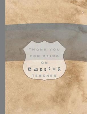 Book cover for Thank you for being an amazing teacher