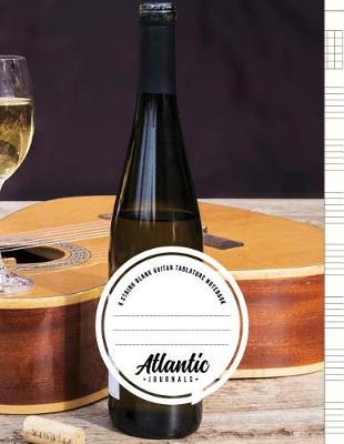 Cover of 6 String Blank Guitar Tablature Notebook - Wine Song