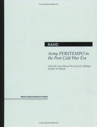 Book cover for Army Perstempo in the Post Cold War