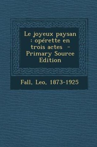 Cover of Le Joyeux Paysan