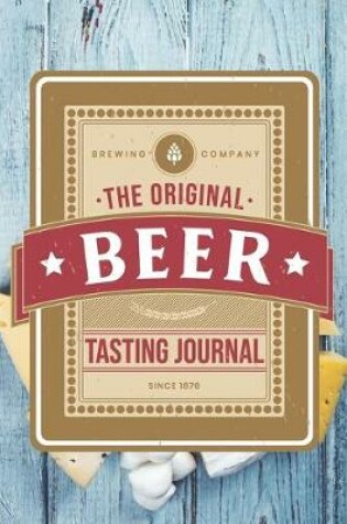 Cover of Beer Brewing Brewer Tasting Sampling Journal Notebook Log Book Diary - Vintage Label