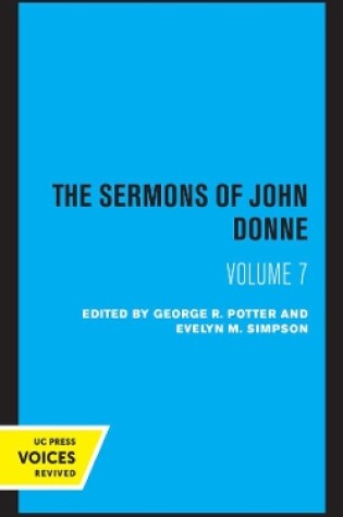 Cover of The Sermons of John Donne, Volume VII
