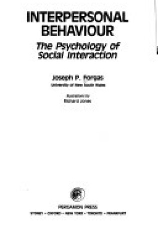 Cover of Interpersonal Behaviour