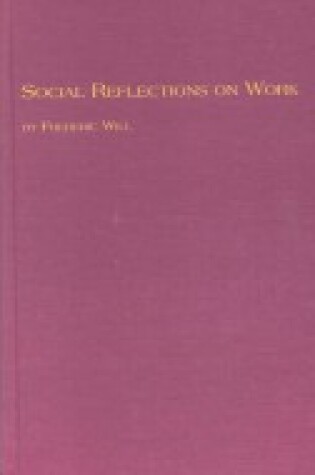 Cover of Social Reflections on Work