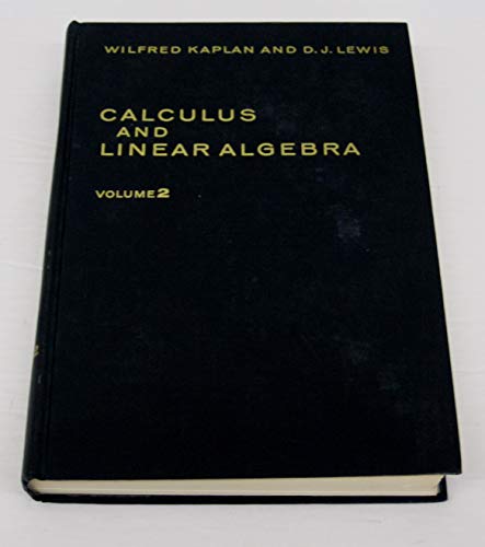 Book cover for Calculus and Linear Algebra