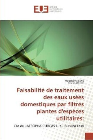 Cover of Faisabilite de traitement des eaux usees domestiques par filtres plantes d'especes utilitaires