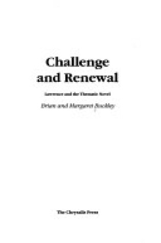 Cover of Challenge and Renewal