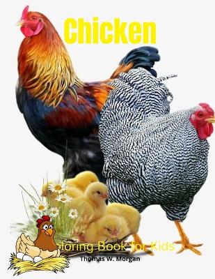 Cover of Chicken Coloring Book for Kids