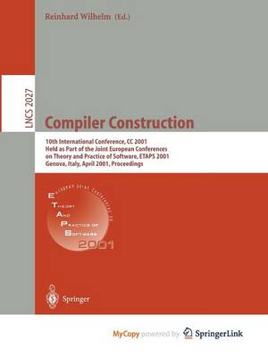 Cover of Compiler Construction