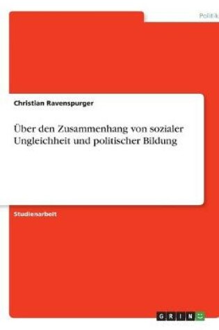 Cover of UEber den Zusammenhang von sozialer Ungleichheit und politischer Bildung