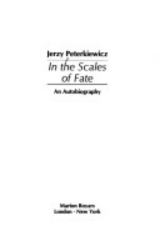 Cover of In the Scales of Fate