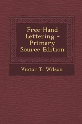 Cover of Free-Hand Lettering