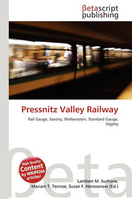 Book cover for Pressnitz Valley Railway