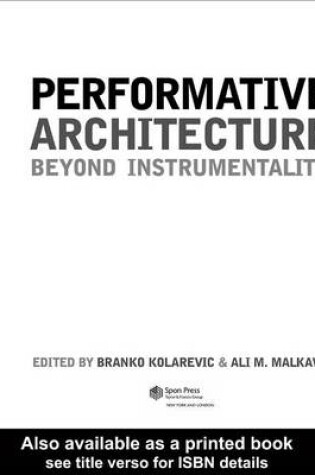 Cover of Peformative Architecture