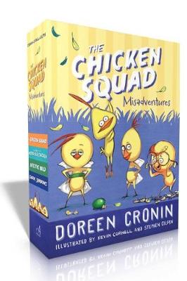 Book cover for The Chicken Squad Misadventures