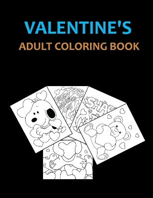 Book cover for Valentine's Adult Coloring Book