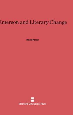 Book cover for Emerson and Literary Change