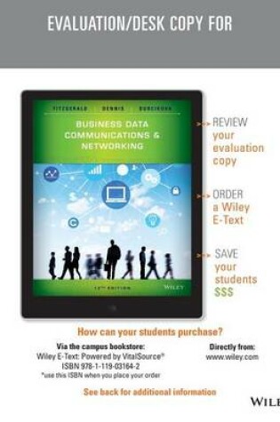 Cover of Business Data Communications and Networking, Twelth Edition Evaluations Copy