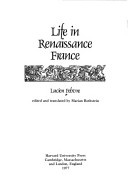 Book cover for Life in Renaissance France