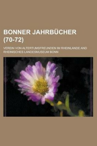 Cover of Bonner Jahrbucher (70-72)