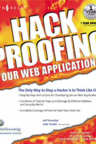 Cover of Hack Proofing Your Web Applications