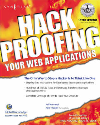 Book cover for Hack Proofing Your Web Applications