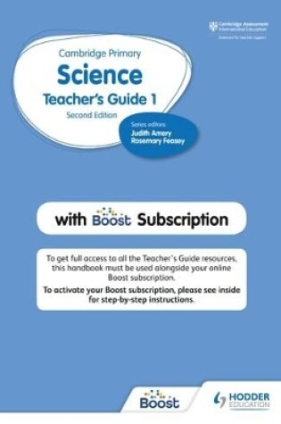 Cover of Cambridge Primary Science Teacher's Guide Stage 1 with Boost Subscription