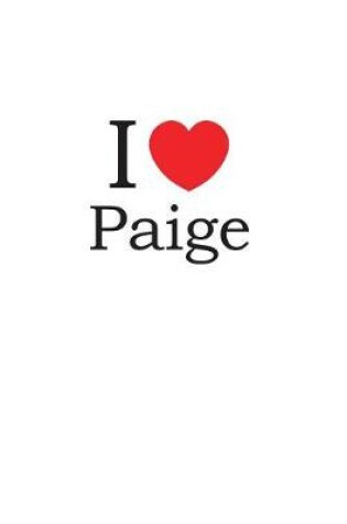 Cover of I Love Paige