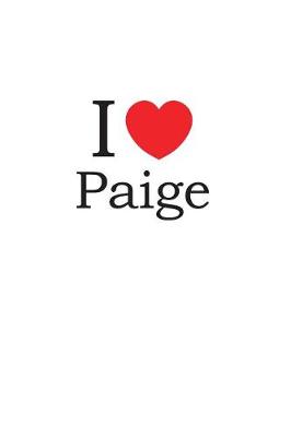 Book cover for I Love Paige