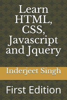 Book cover for Learn HTML, CSS, Javascript and Jquery