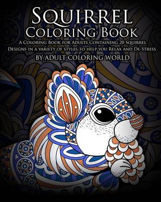 Book cover for Squirrel Coloring Book