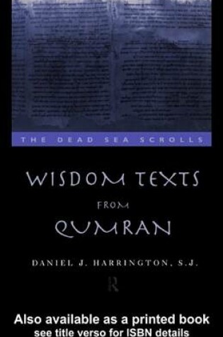 Cover of Wisdom Texts from Qumran