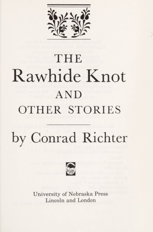 Cover of "The Rawhide Knot" and Other Stories