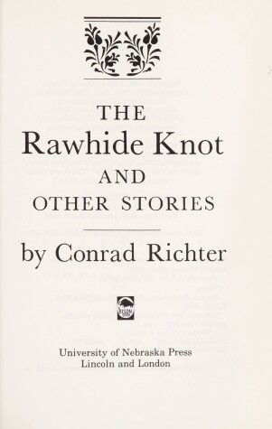 Book cover for "The Rawhide Knot" and Other Stories