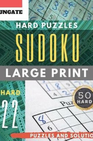 Cover of Sudoku Hard Puzzles Large Print