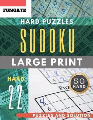 Cover of Sudoku Hard Puzzles Large Print
