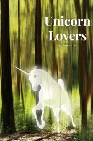 Cover of Unicorn Lovers 100 page Journal