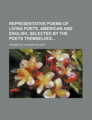 Book cover for Representative Poems of Living Poets, American and English, Selected by the Poets Themselves