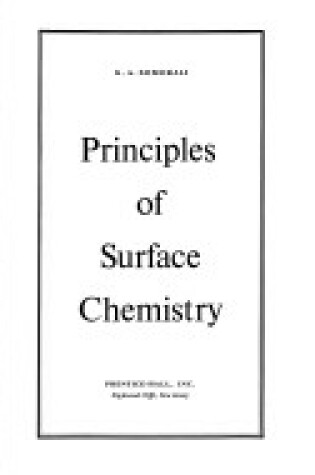 Cover of Principles in Surface Chemistry