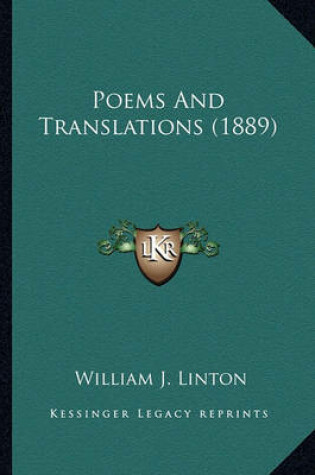 Cover of Poems and Translations (1889) Poems and Translations (1889)