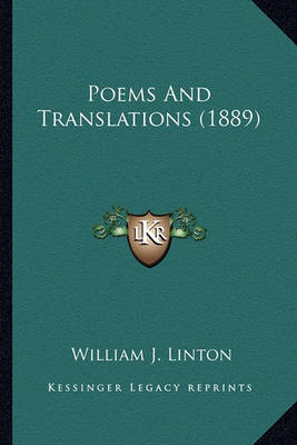 Book cover for Poems and Translations (1889) Poems and Translations (1889)