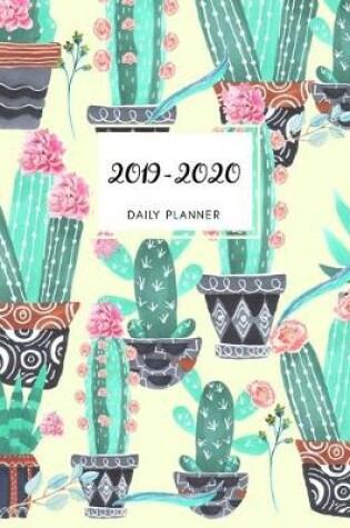 Cover of 2019 2020 15 Months Cactus Cacti Daily Planner