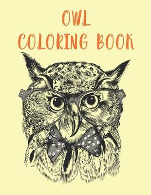 Book cover for Owl Coloring Book