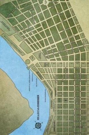 Cover of Antique Map of the French Quarter in New Orleans, Louisiana Journal