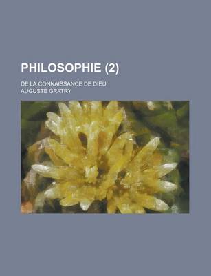 Book cover for Philosophie; de La Connaissance de Dieu (2)