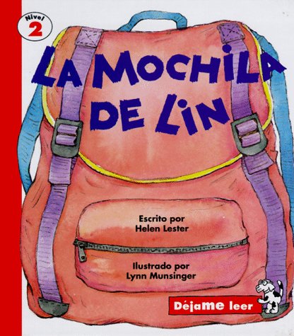 Book cover for Lin's Backpack, Spanish, La Mochila de Lin, Let Me Read Series, Trade Binding