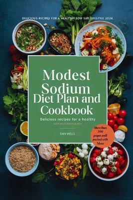 Book cover for modest Sodium Diet Plan and Cookbook.